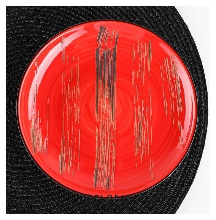 Тарелка десертная Scratch, D=17,5 см, цвет красный Wilmax