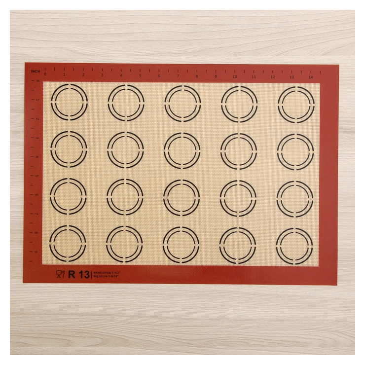 Коврик армированный «Макарон», 42×29,5 см, цвет бежевый