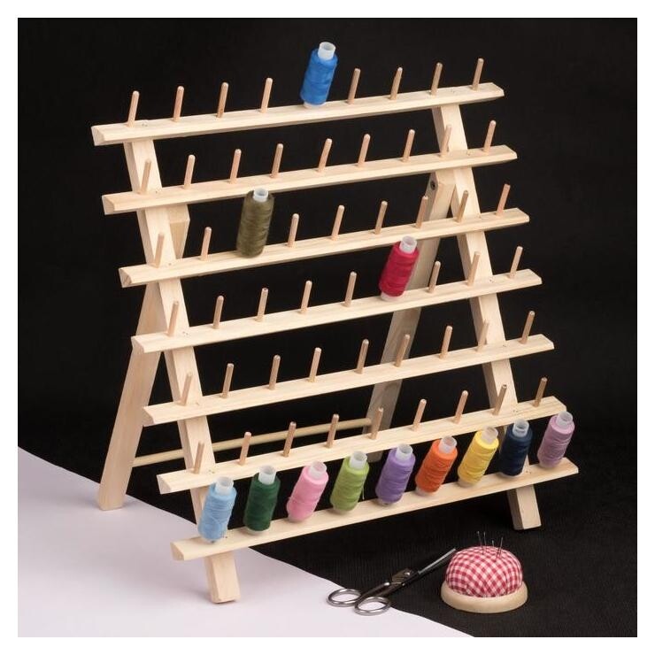 Стойка для ниток на 63 шт, 41 × 38,5 см  