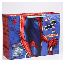 Пакет ламинат горизонтальный "Spider-man", человек-паук, 61х46х20 см Marvel Comics