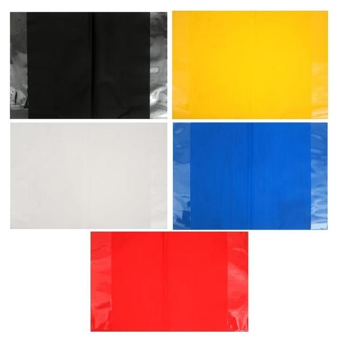 Набор обложек для тетрадей 5 штук- 5 цветов, размер 308*420мм, плотность 160мкр