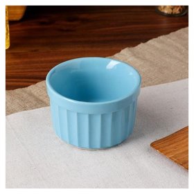 Форма для выпечки "Рамекин", голубой цвет, керамика, 0.2 л Керамика ручной работы