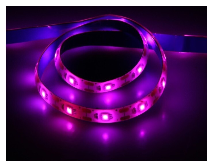 Светодиодная лента для растений Luazon Lighting, 0,5 м, 60smd5050/м, 3,5 Вт, Ip65, от USB 5V 537602  LuazON Home