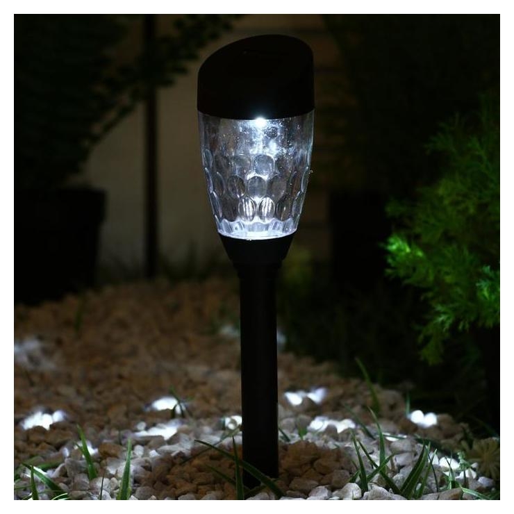 Фонарь садовый на солнечной батарее 35 см, D-5.5 см, 1 Led, пластик
