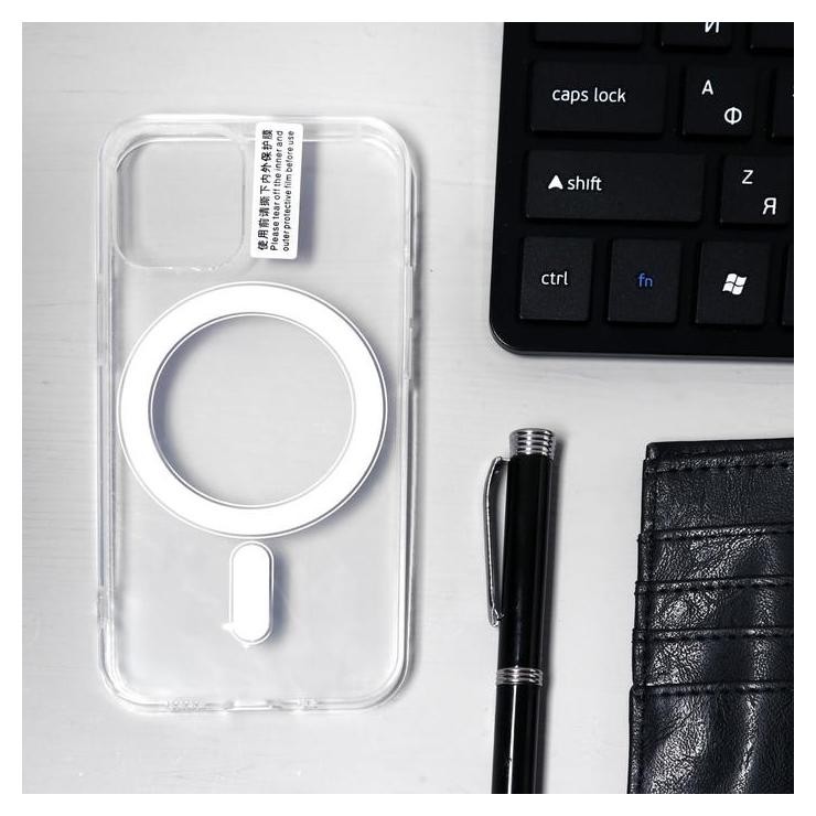 

Чехол Luazon для Iphone 12 Mini, поддержка Magsafe, пластиковый, прозрачный