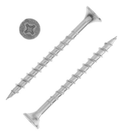 

Саморез Tundra Krep 3,5х45, потай, крупная резьба,шлиц PH, белый цинк, 1 кг