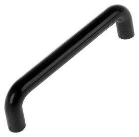 Ручка скоба Plastic 009, пластиковая, м/о 96 мм, черная 