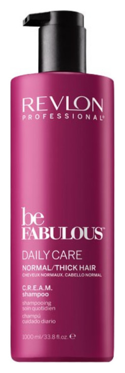 Очищающий шампунь для нормальных и густых волос BE FABULOUS C.R.E.A.M  Revlon