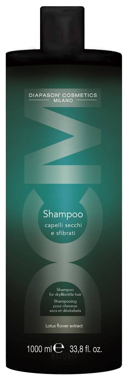 Восстанавливающий шампунь для сухих и истощенных волос с экстрактом цветка лотоса Lisap DCM 