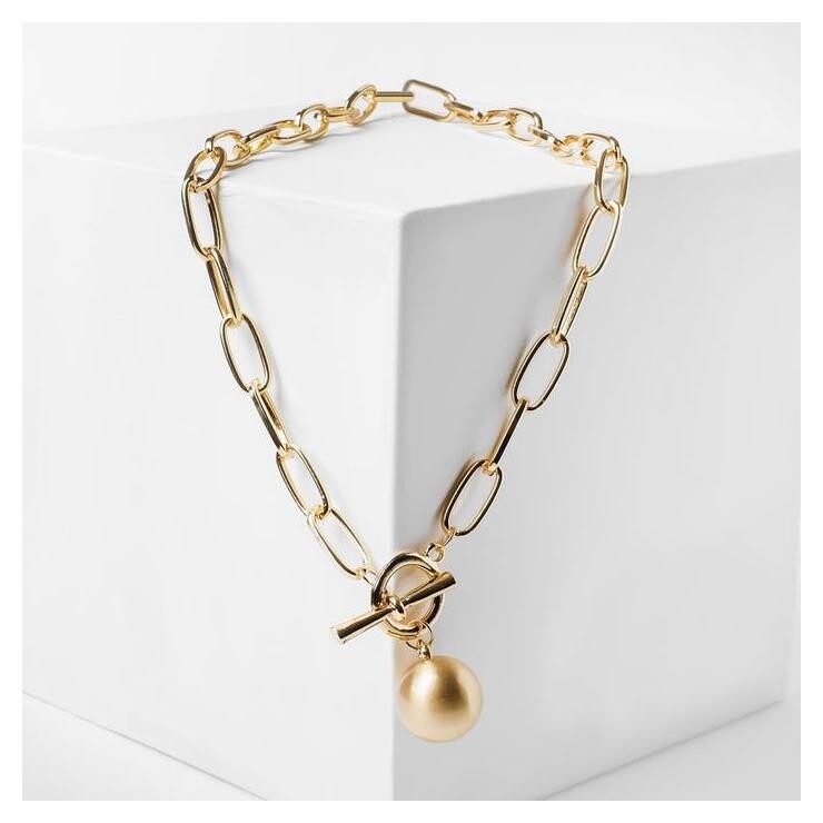 Колье "Цепь" сфера, цвет золото, L=50 см отзывы