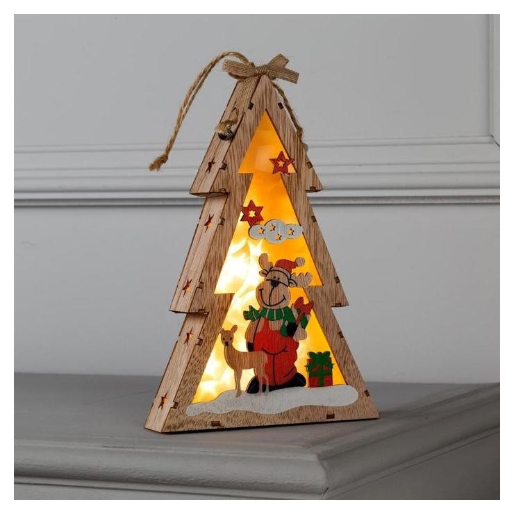 

Фигура световая "Ёлочка с олененком", .5х14х4, ааа*2, 6led, тёплое белое
