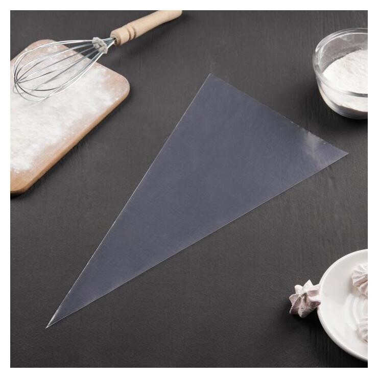 Набор одноразовых кондитерских мешков Konfinetta, 41×21 см, 50 шт, цвет прозрачный  Konfinetta