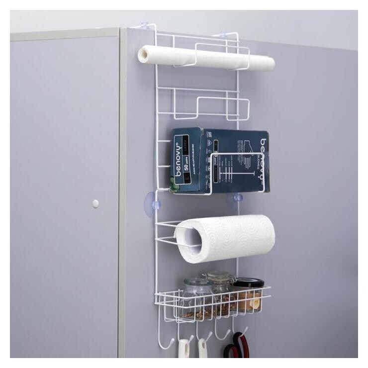 Полка универсальная подвесная доляна, цвет белый  Доляна