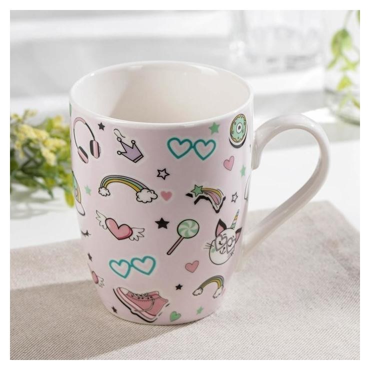 

Кружка доляна «Девичье настроение», 350 мл, 12×8,4×10