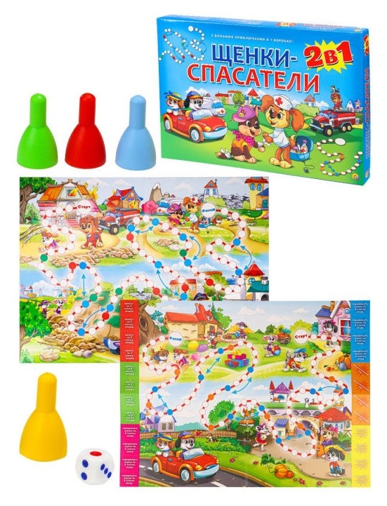 

Настольная игра 2 в 1 щенки-спасатели