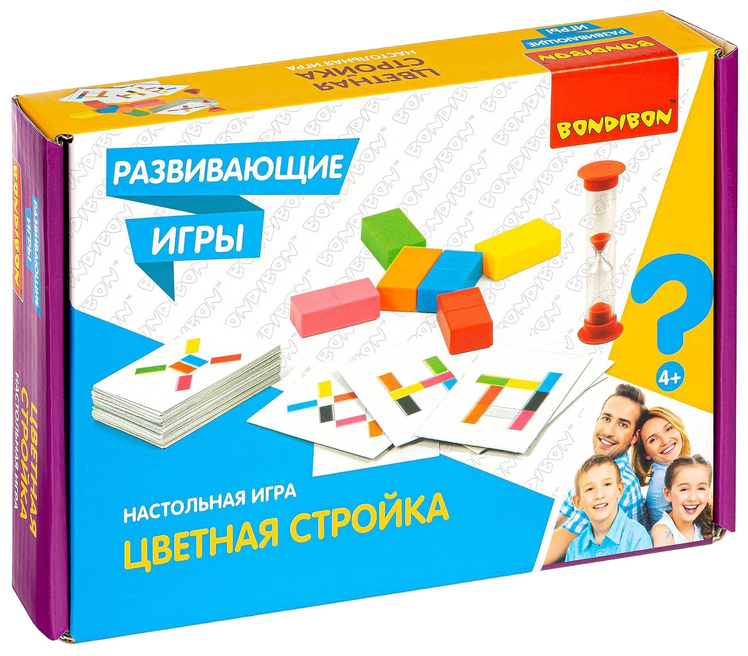 

Развивающая настольная игра Цветная стройка