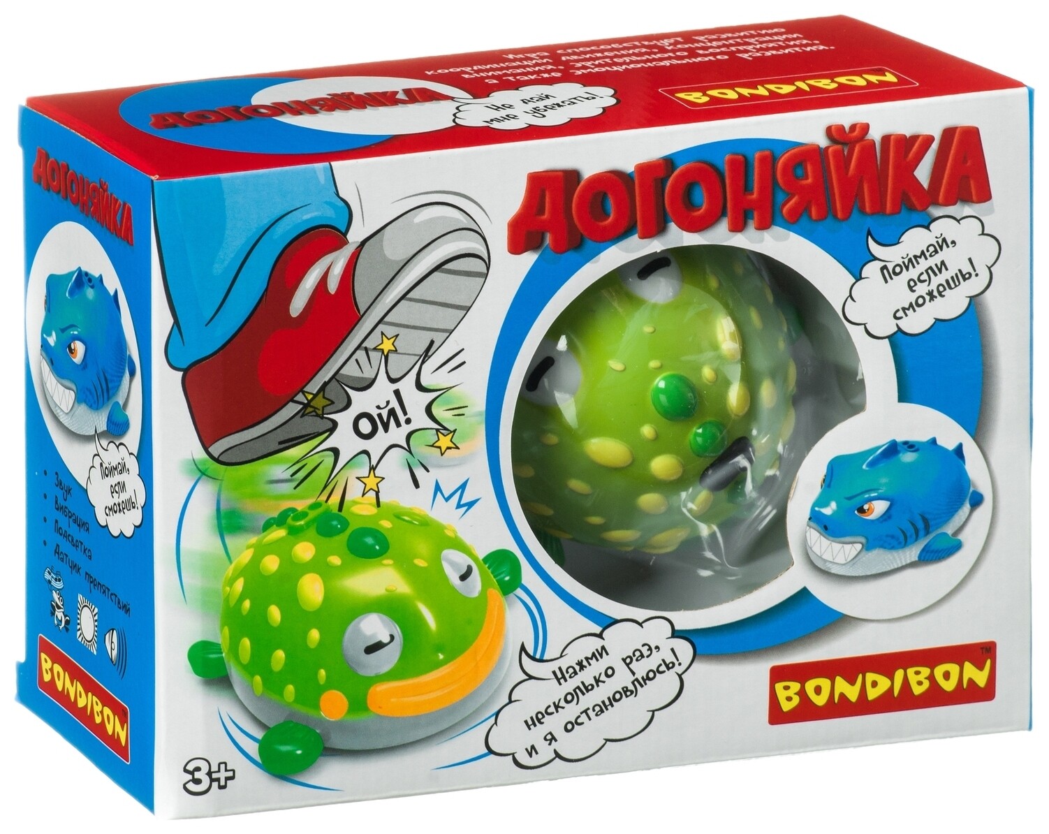 Развлекательные игры догоняйка Рептилия  Bondibon