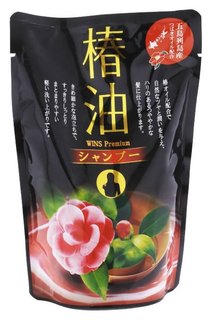 Премиум шампунь с эфирным маслом камелии Wins Premium Camellia Oil Shampoo Nihon Detergent