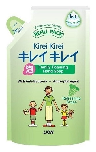 Жидкая пена для рук освежающий виноград  LION