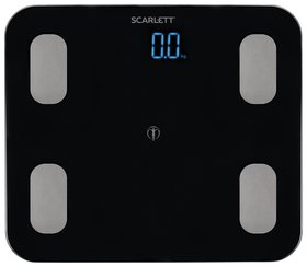 Весы напольные диагностические Scarlett Sc-bs33ed46, электронные, вес до 150 кг, Bluetooth, черные Scarlett