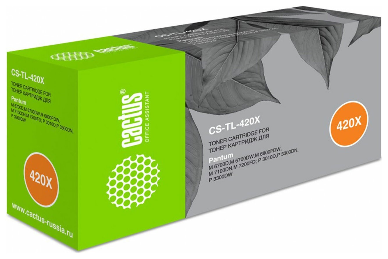 

Картридж лазерный Cactus (Cs-tl-420x) для Pantum P3010d/p3010dw/p3300d/p3300dn/p3300dw, ресурс 6000 страниц, Черный