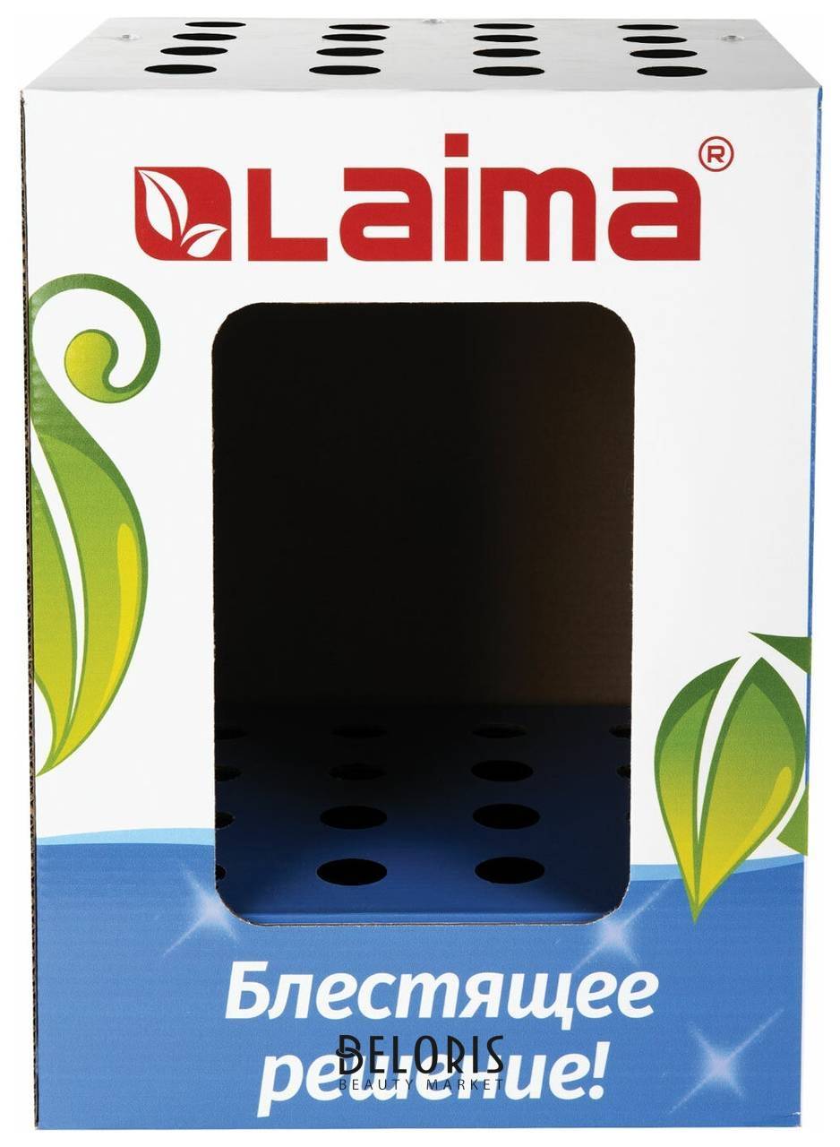 Дисплей для швабр напольный Laima, 50х37х37 см, 16 отверстий, картон, 504998 Лайма