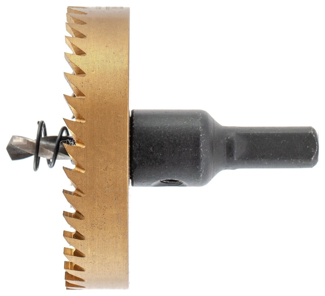 Коронка по металлу Hss, 65 мм, нитридтитановое покрытие Denzel