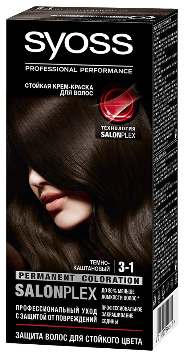 Тон 3-1 Темно-каштановый  Syoss