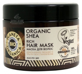 Густая маска для волос с маслом Ши Planeta Organica