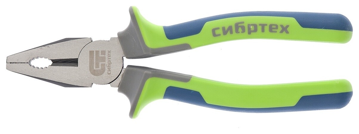 Плоскогубцы комбинированные, 200 мм, фосфатирование, трехкомпонентные рукоятки  Сибртех
