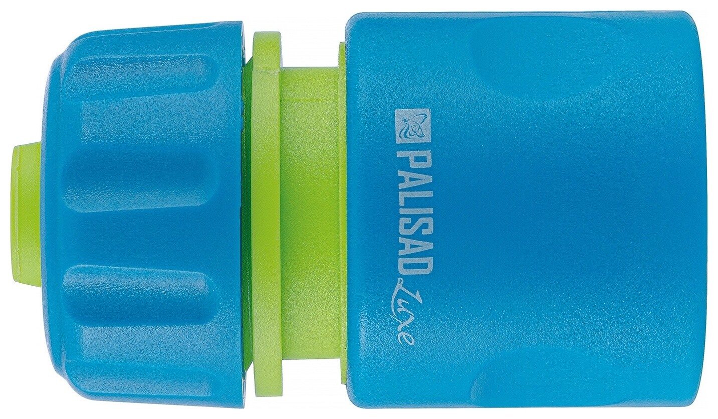 Соединитель пластмассовый, быстросъемный для шланга 1/2, однокомпонентный Luxe Palisad