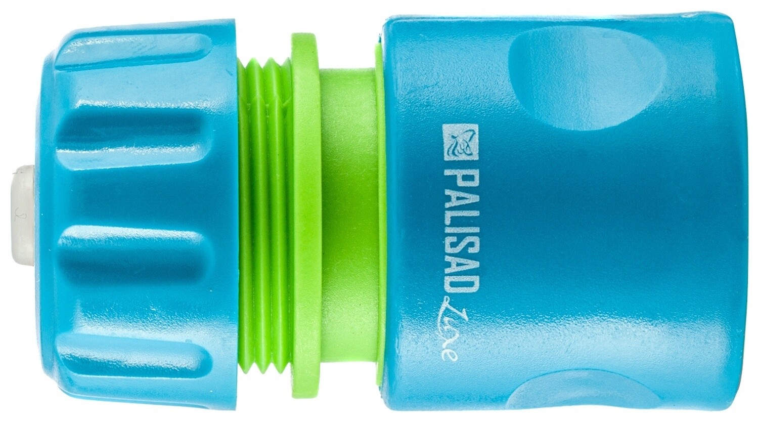 Соединитель пластмассовый, быстросъемный для шланга 1/2, аквастоп, однокомпонентный Luxe Palisad