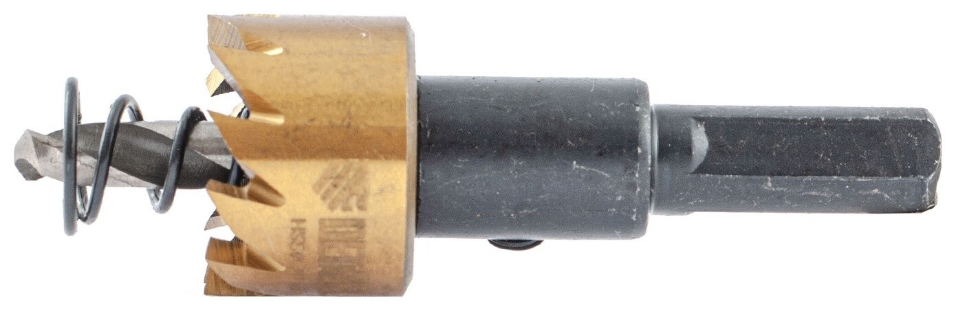 Коронка по металлу Hss, 20 мм, нитридтитановое покрытие Denzel