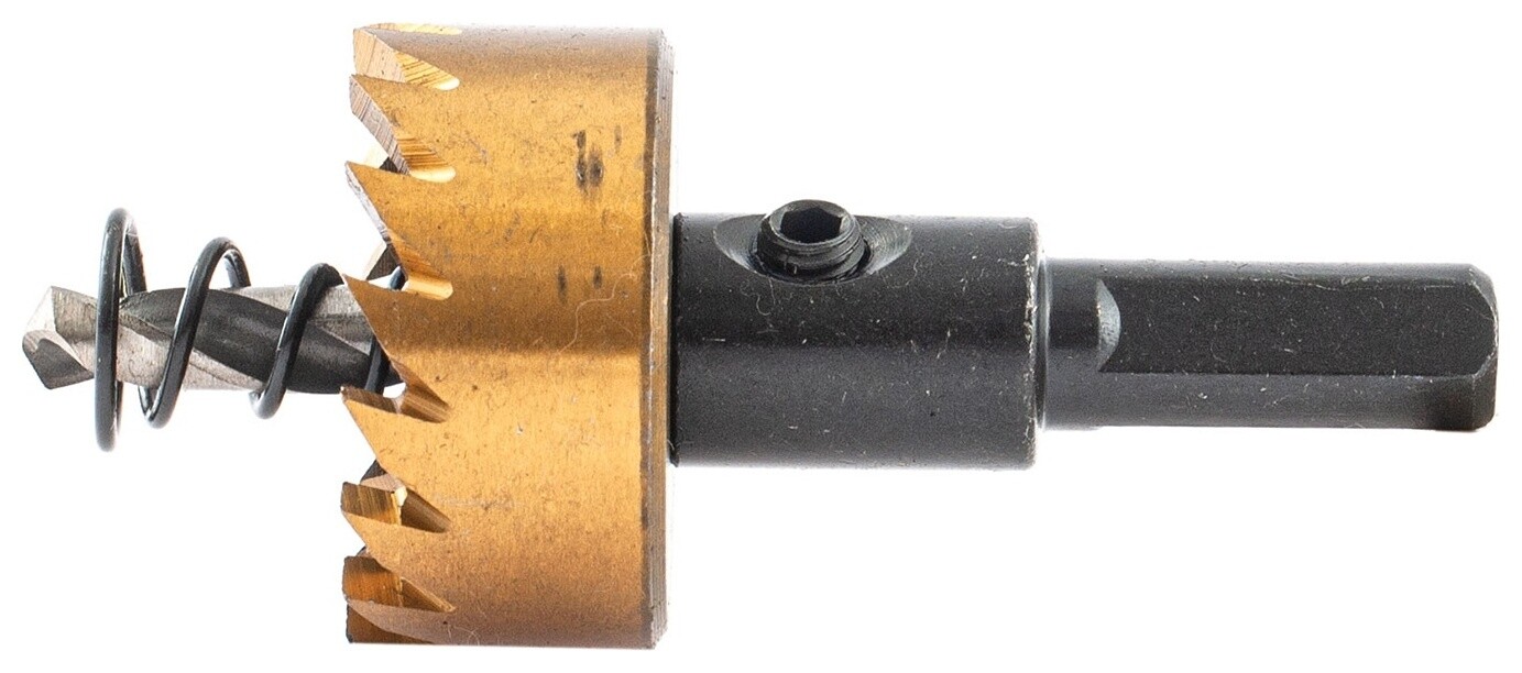 Коронка по металлу Hss, 28 мм, нитридтитановое покрытие Denzel