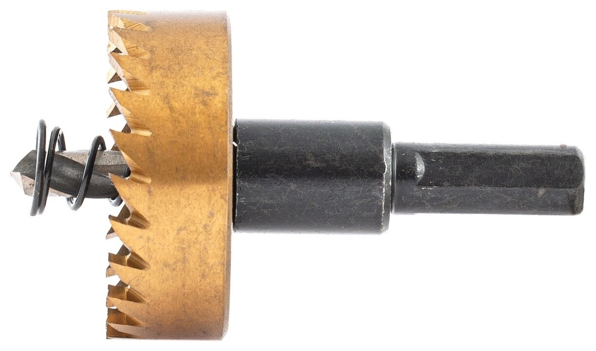 Коронка по металлу Hss, 40 мм, нитридтитановое покрытие Denzel