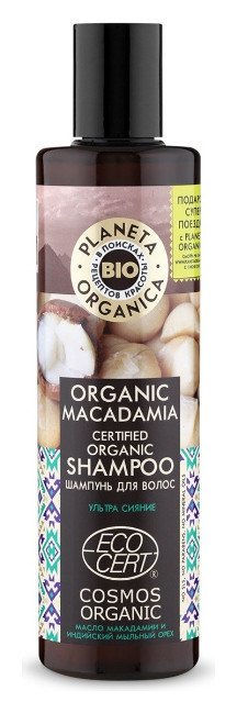 Шампунь для волос Organic Macadamia Натуральный Planeta Organica
