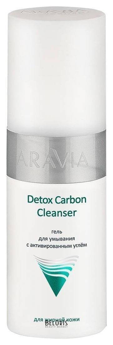 Гель для умывания с активированным углём Detox Carbon Cleanser Aravia Professional