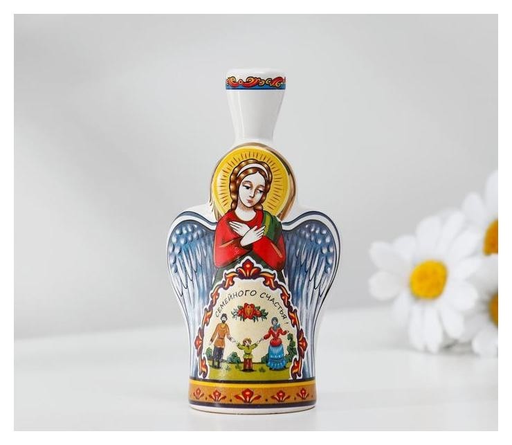 

Колокольчик ангел со свечой, семья, 11 см, Разноцветный