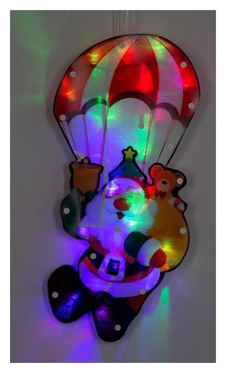 

Фигура двусторонняя "Дед мороз" 19х42 см, пластик, 20 Led, 240v мульти