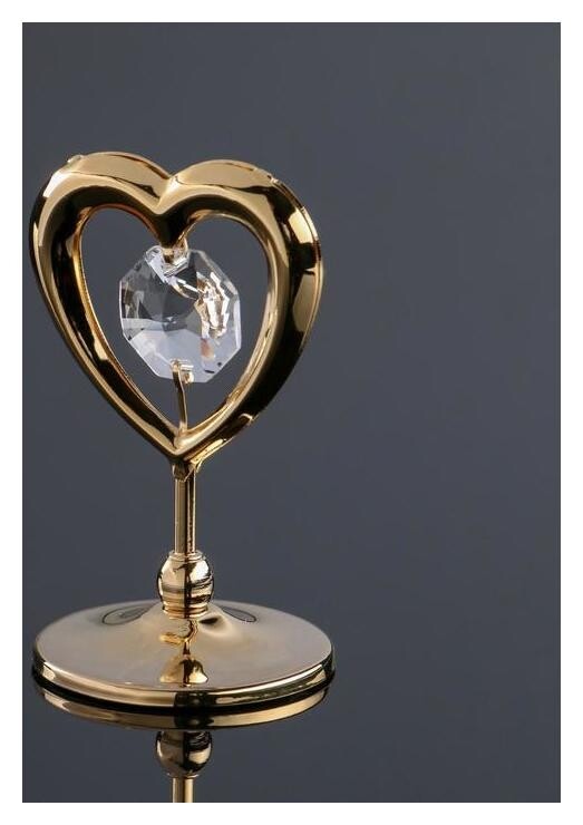 Сувенир «сердце" мини, с кристаллами сваровски  Swarovski Elements