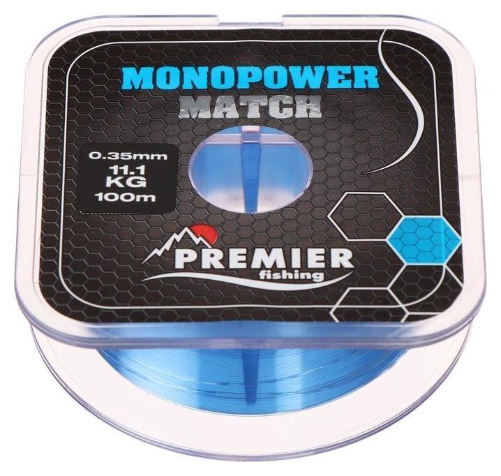 

Леска Premier Fishing Monopower Match, Blue, 0,35 мм/100 м