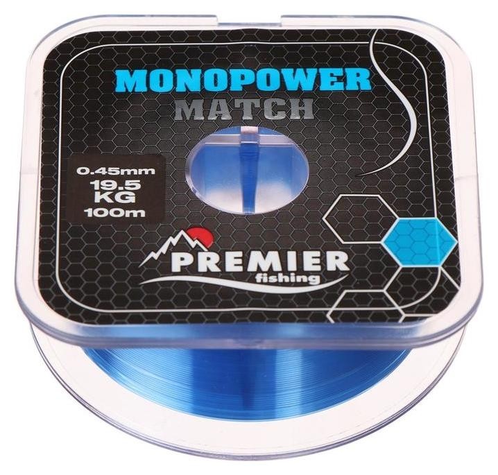 

Леска Premier Fishing Monopower Match, Blue, 0,45 мм/100 м