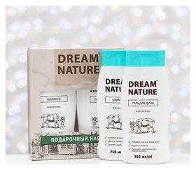 Подарочный набор для женщин Dream Nature «Козье молоко»: шампунь, 250 мл + гель для душа, 250 мл Dream Nature