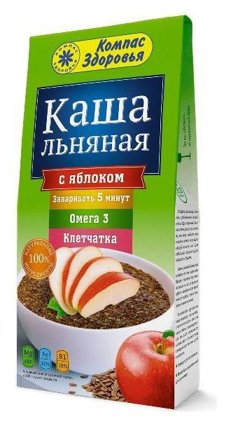 

Каша заварная льняная с яблоком