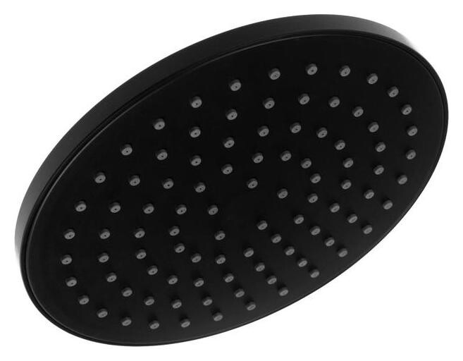Душевая лейка Accoona а360f, тропическая, D=20 см, круг, нерж. сталь, черная  Accoona