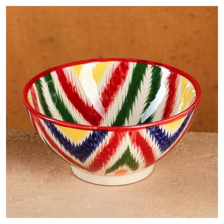 Коса малая риштанская керамика атлас 15 см  Шафран