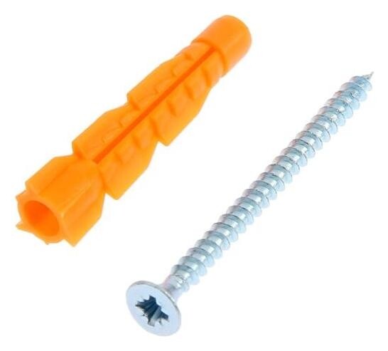 Дюбель Tundra универсальный 5x32 с самор.3x40, 12 шт.  Tundra