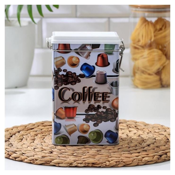

Банка для сыпучих продуктов Coffee, 19×12×7
