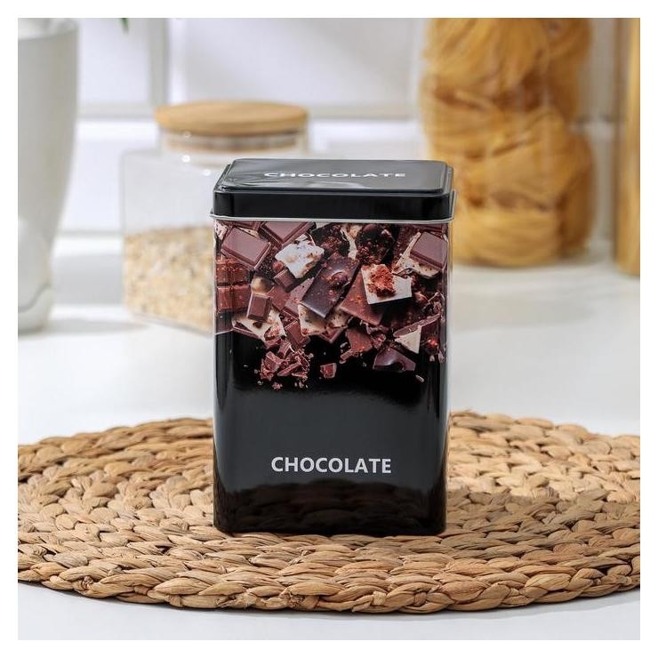 

Банка для сыпучих продуктов Dark, 15×10×10 см