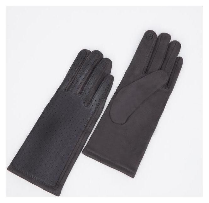 

Перчатки женские, безразмерные, без утеплителя, цвет серый